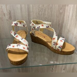 Blowfish Malibu Kids Spring Strappy Wedge Sandal Big Kids Size 5 Fits Women 6.5